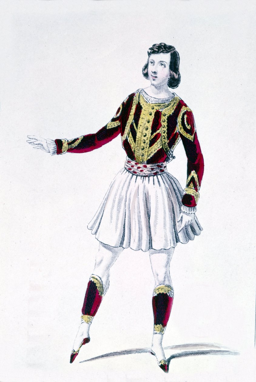 Danseren og koreografen Marius Petipa (1818-1910) i "Herrens rettigheder" af Unknown artist