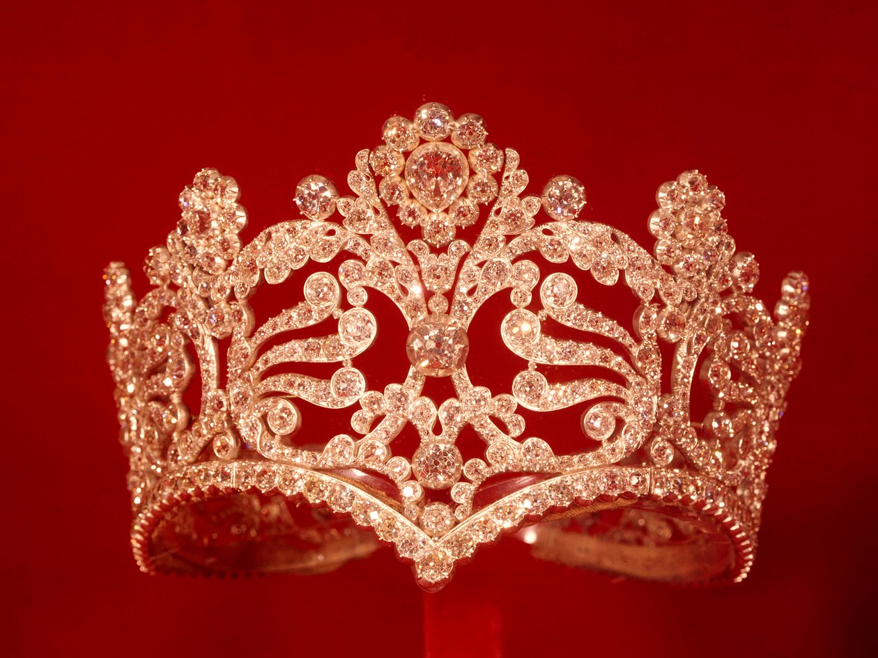 Diadem (krone) af kejserinde Josephine af Beauharnais (Marie-Joseph-Rose de Tascher fra Pagerie) (1763-1814). 1804-1809. Privat samling af Unknown artist