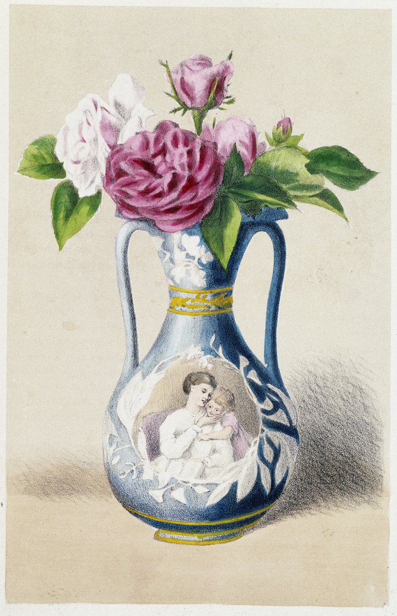 De fire årstider: sommer, rose af Unknown artist