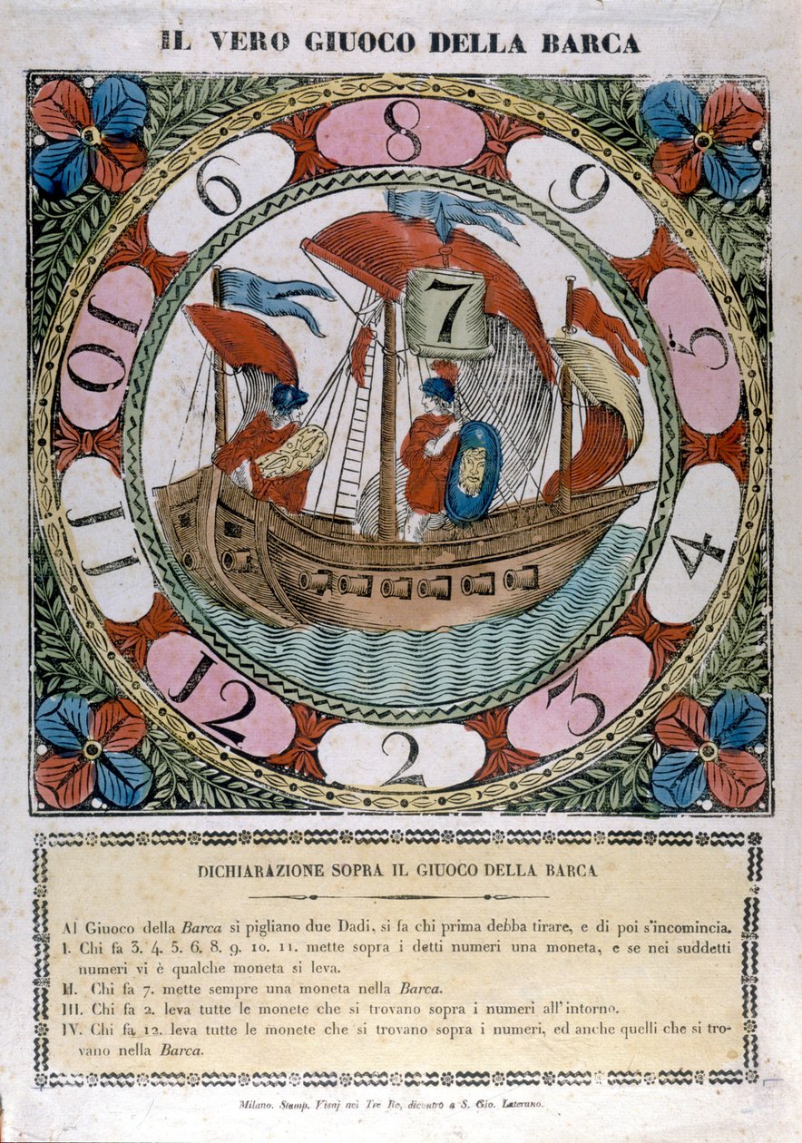 Bådens spil. 1700-tallet af Unknown artist