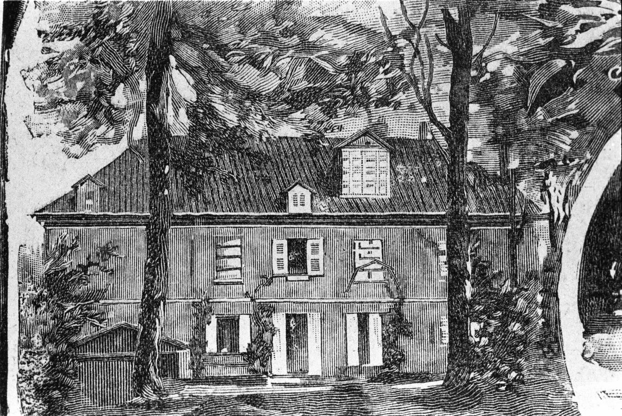George Sands hus (Aurore Dupin, Baronne Dudevant) (1804-1876) i Nohant-Vic (Nohant Vic) (36). af Unknown artist