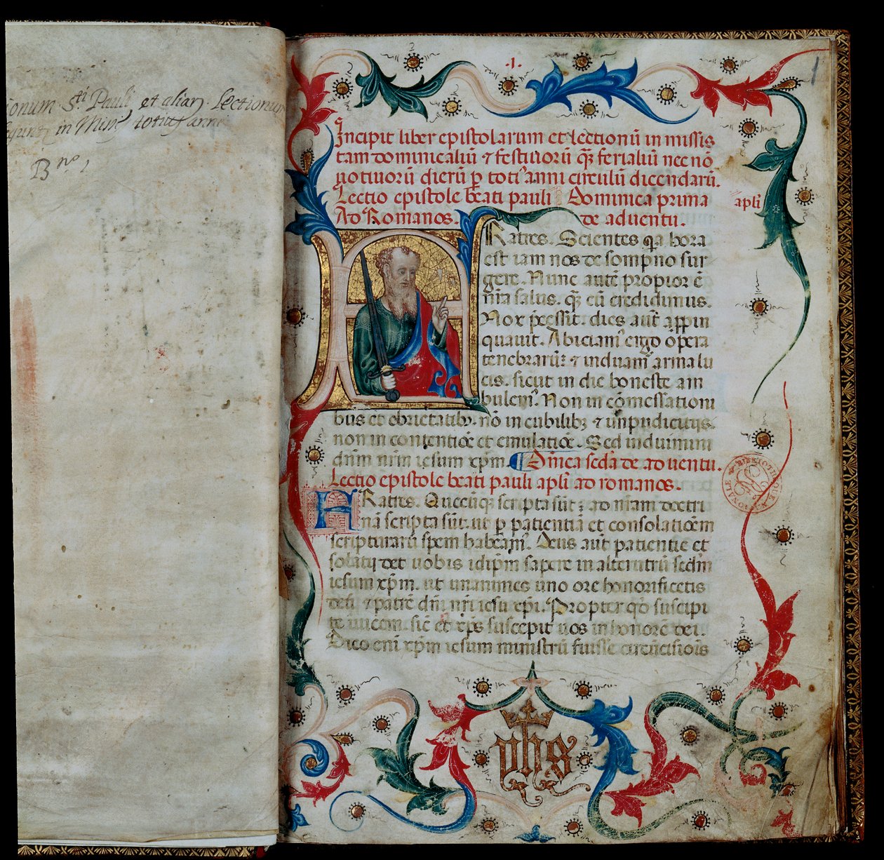 Begyndelsen af en Lectionary af Unknown artist