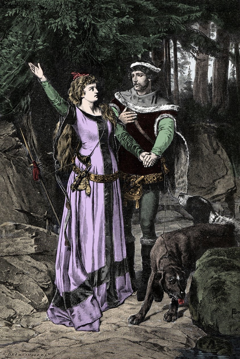 Mødet mellem kong Charles VIII (1470-1498) og Anne af Bretagne (1477-1514) af Unknown artist