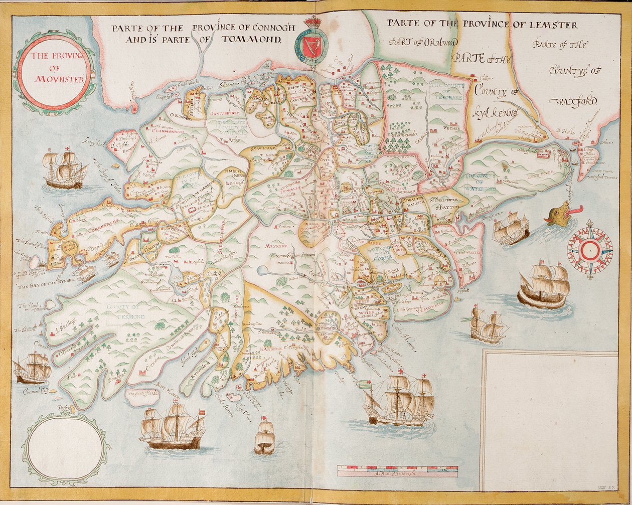 Provinsen Munster, Irland, ca. 1595 (manuskript) af Unknown artist