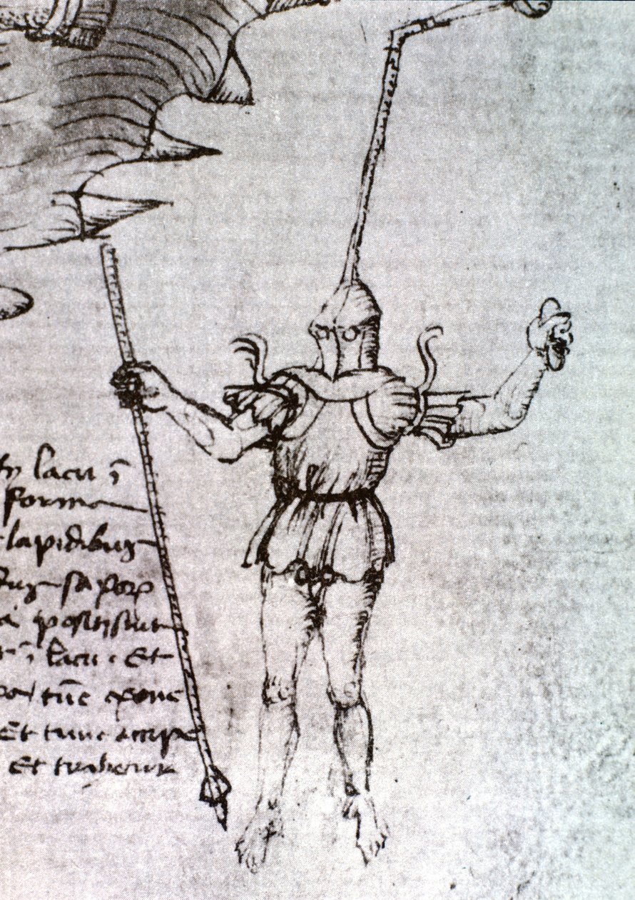 Scaphandleren forestillet af Mariano di Lacopo, sagde Il Taccola i det 15. århundrede. af Unknown artist