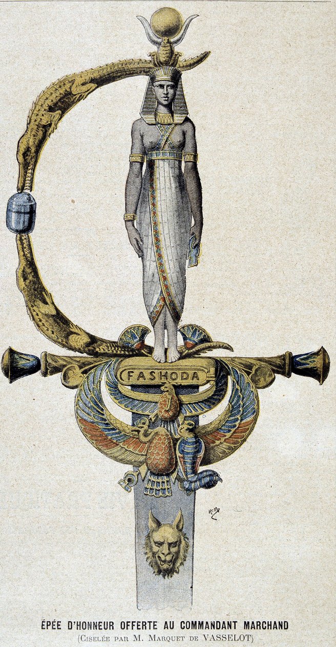 Æressværdet tilbudt kommandør Marchand - i Le petit Journal af 28/05/1899 af Unknown artist