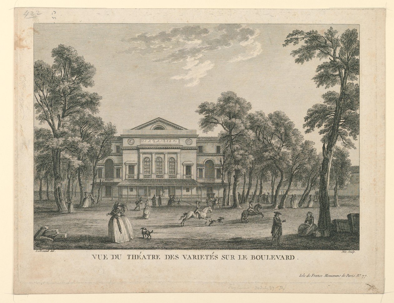 Theatre des Varietés i Paris af Unknown artist
