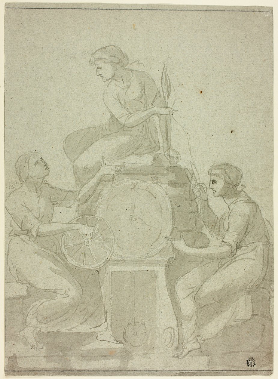 Three Fates (Design til ur) af Unknown artist