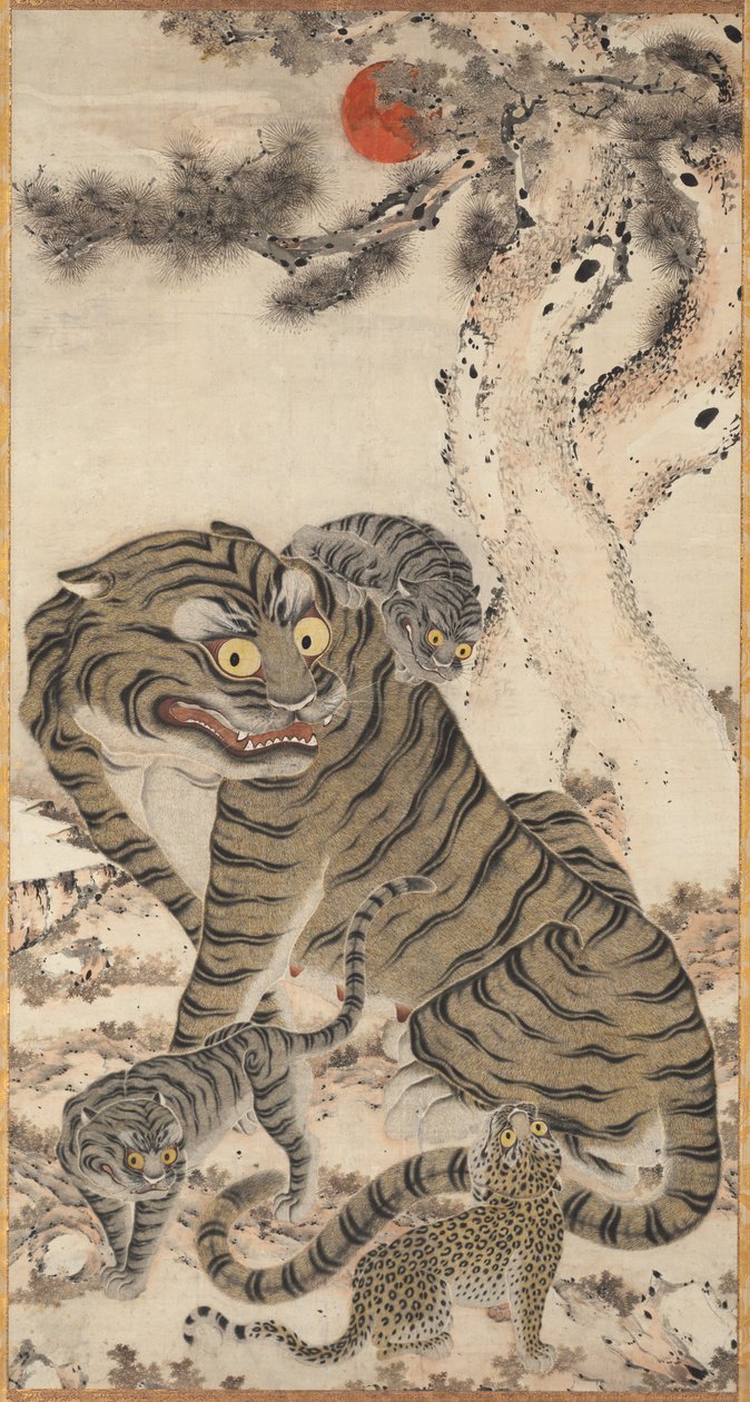 Tiger familie af Unknown artist
