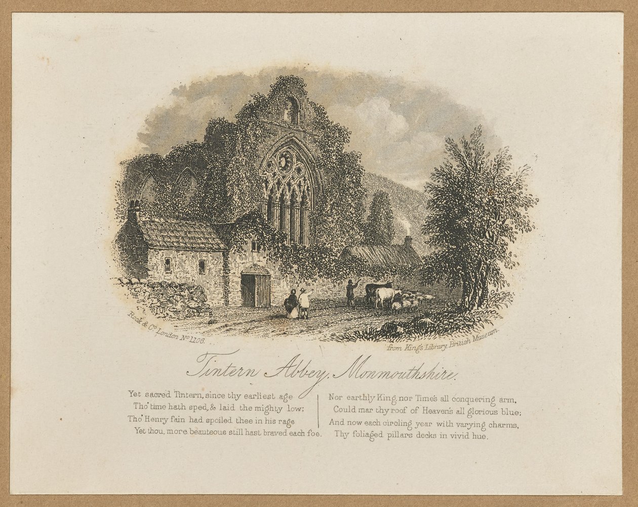 Tintern Abbey, Monmouthshire af Unknown artist