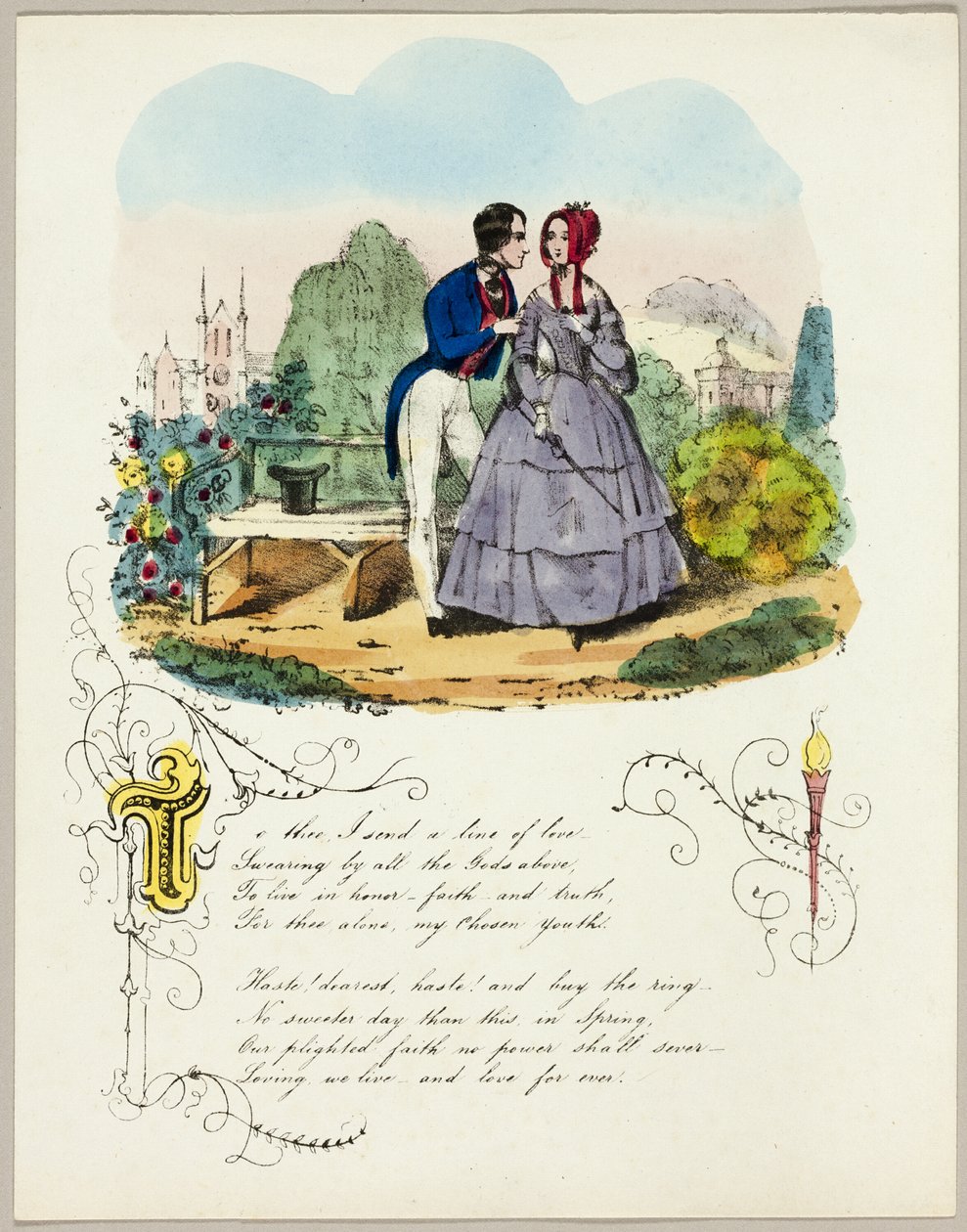 Til dig sender jeg en kærlighedslinje (valentin) af Unknown artist