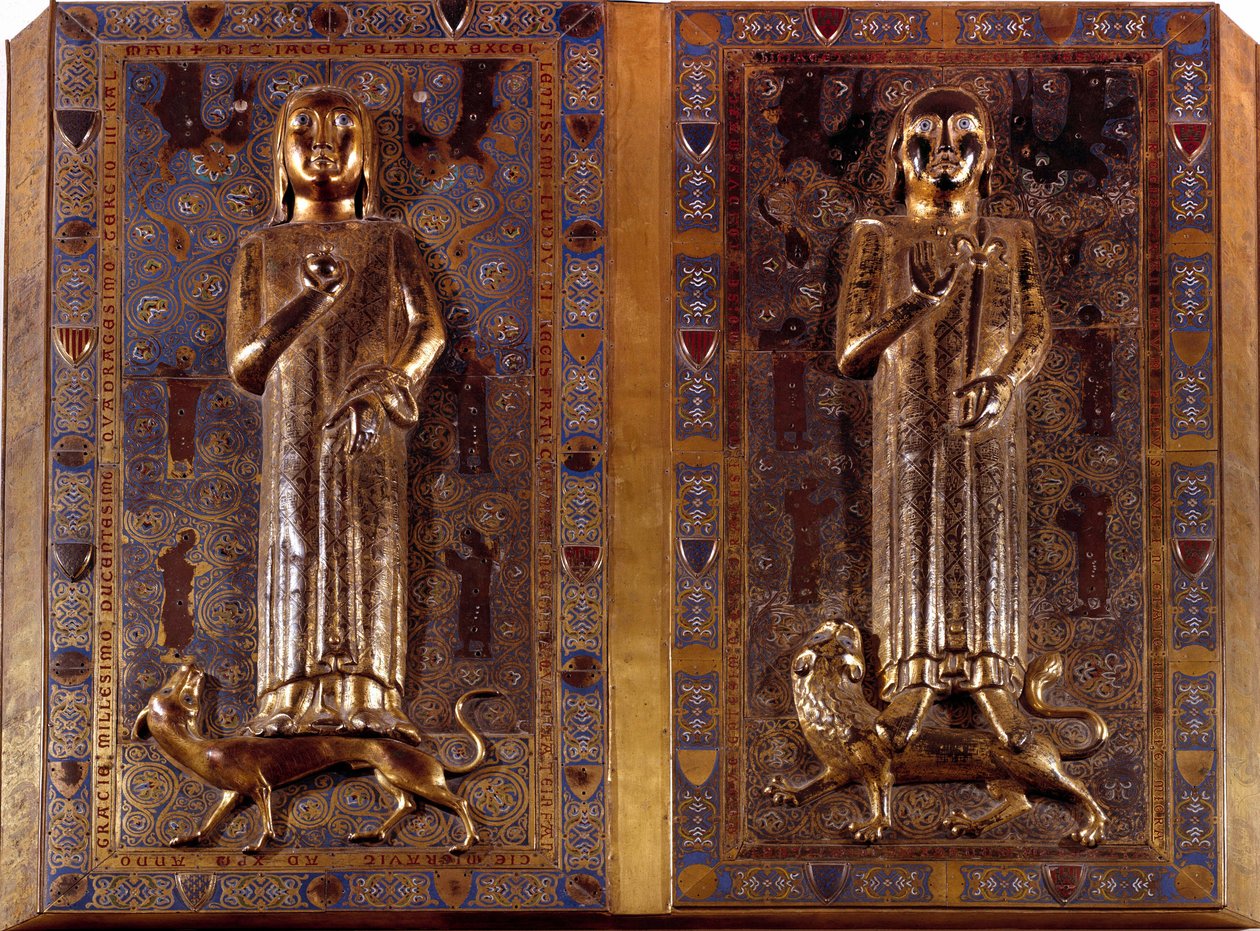 Grav af prins John, søn af Saint Louis, der døde den 10. marts af Unknown artist