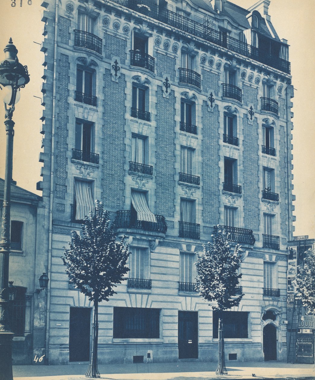 Rækkehus Facade af Unknown artist