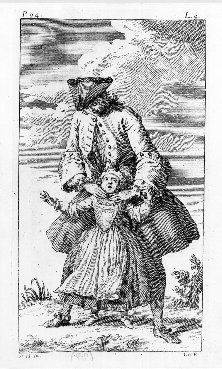 Behandlinger til børn - i "" Ortopædi eller kunsten at rette og rette op på kroppens vanskeligheder"", af M. Audry, rådmand for Kongen af Unknown artist