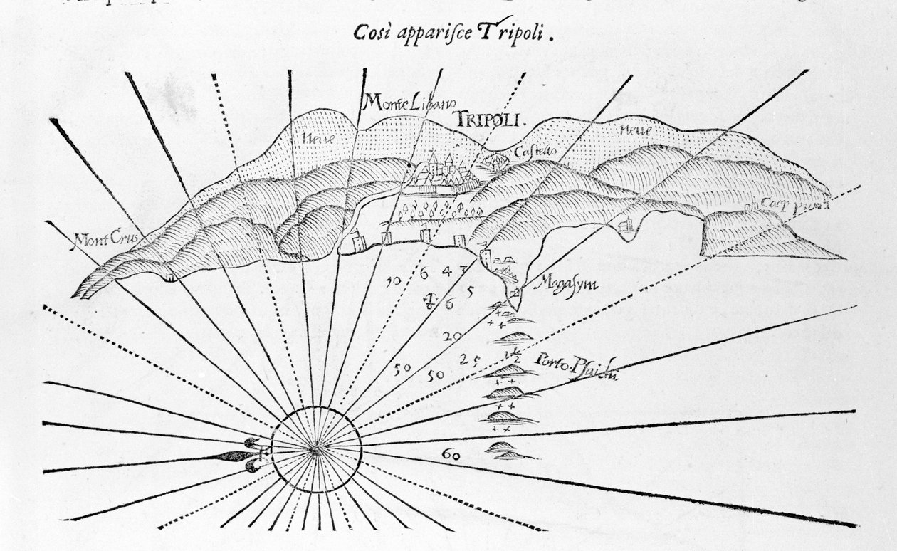 Tripoli i en repræsentation af 1743. af Unknown artist