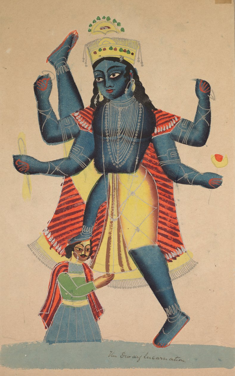 Trivikramapada (Vishnus tre trin) af Unknown artist
