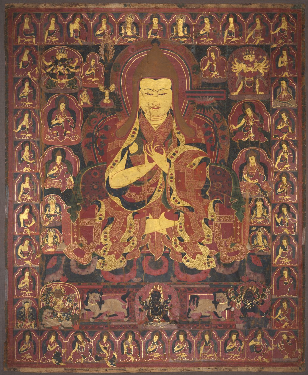 Tsong Khapa, grundlægger af Geluk-ordenen af Unknown artist