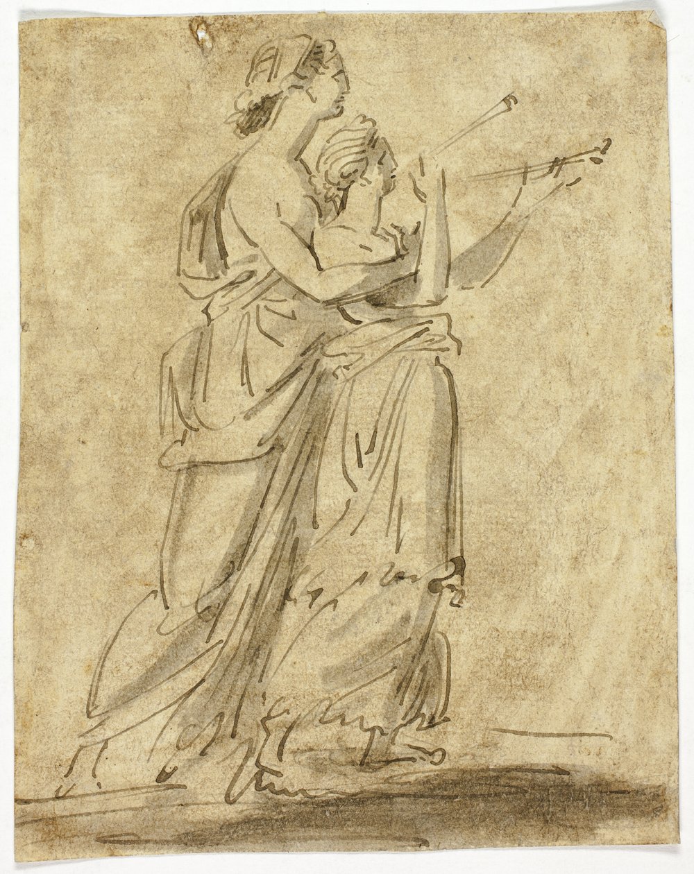 To klassiske kvindefigurer af Unknown artist