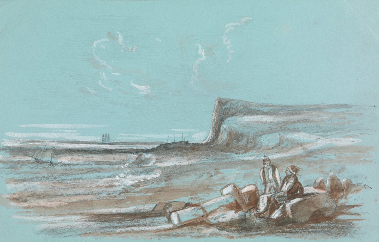 To fiskere på en strand af Unknown artist