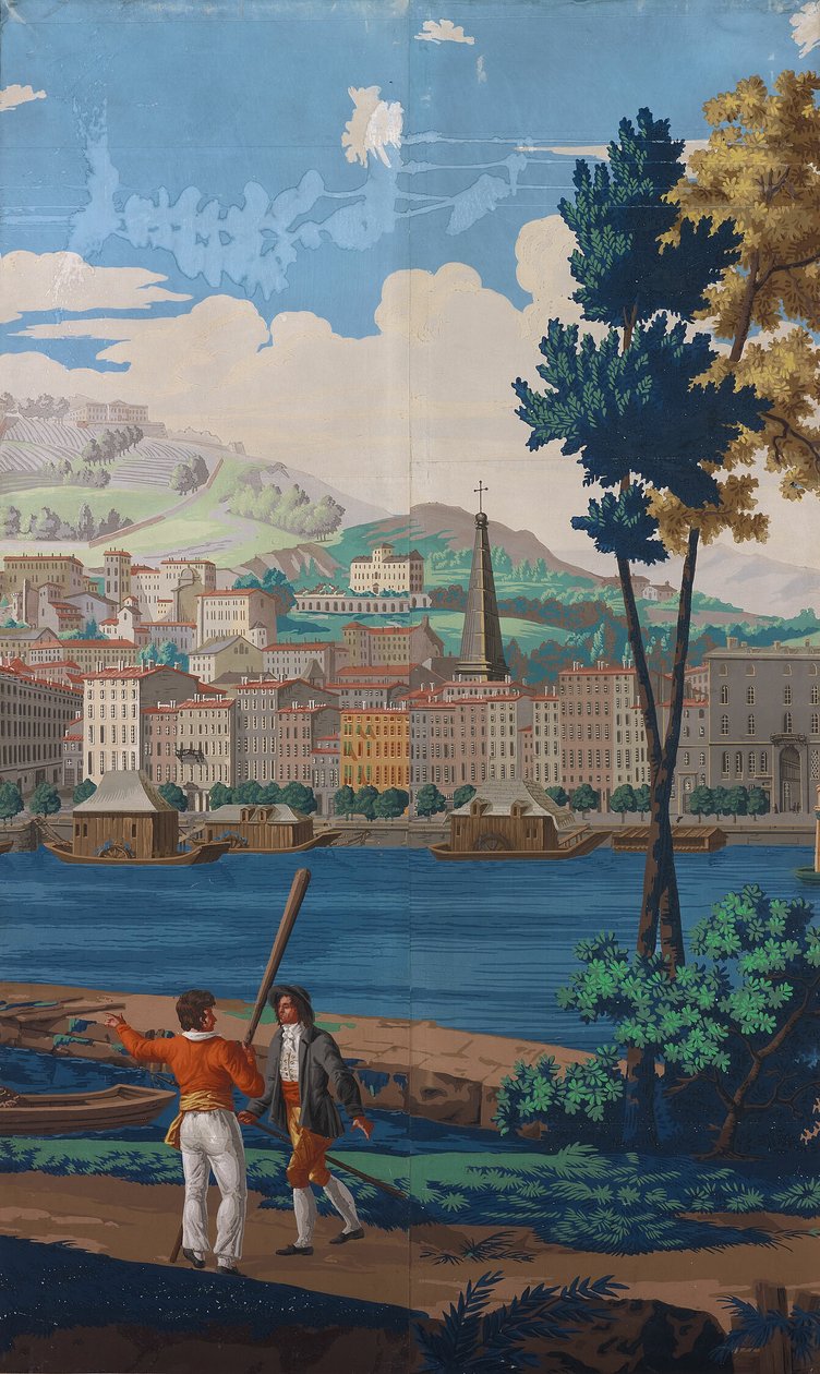 To forbundne paneler: Synet på Lyon af Unknown artist