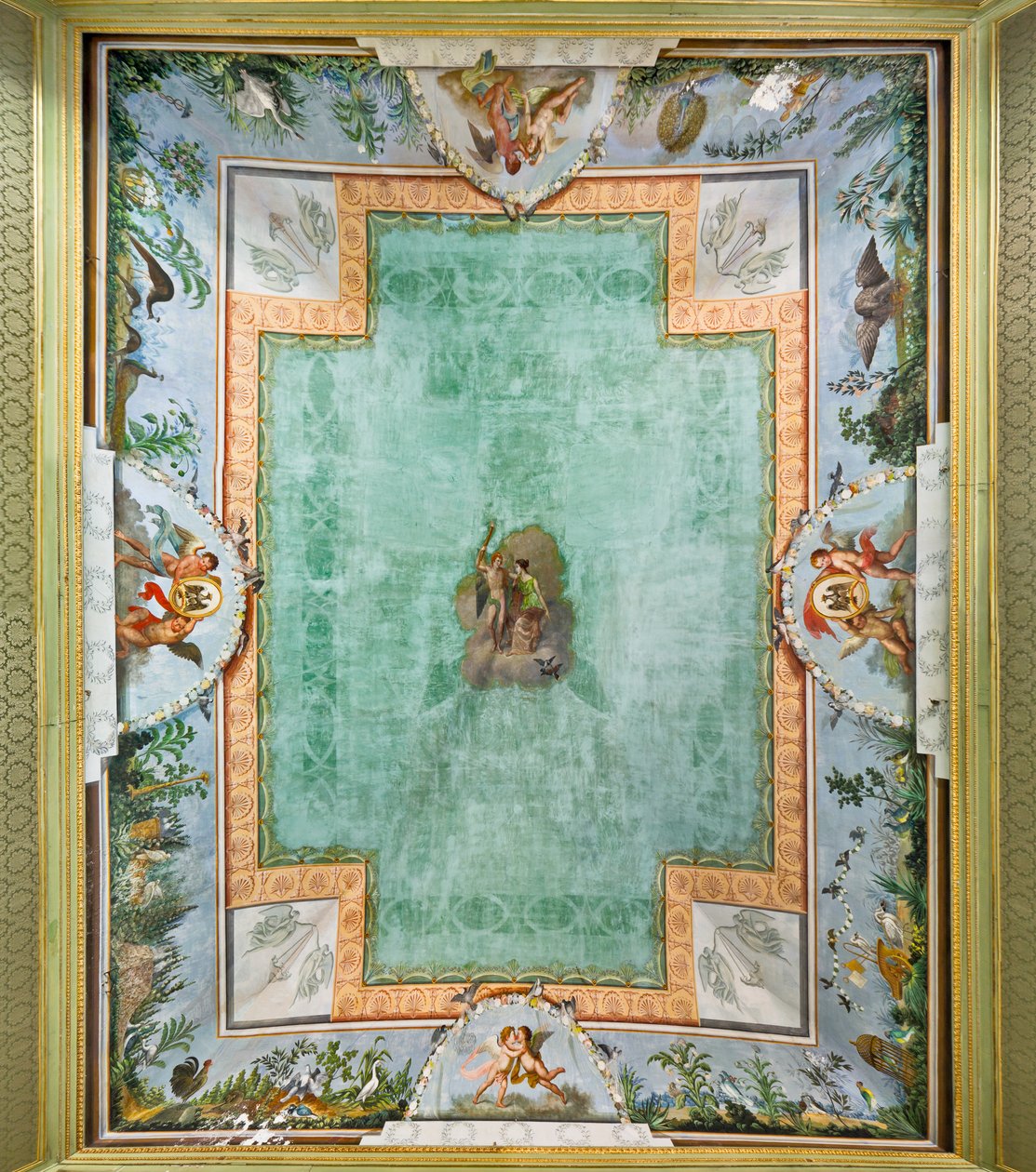 Vault of the Birds Room (fresko) af Unknown artist