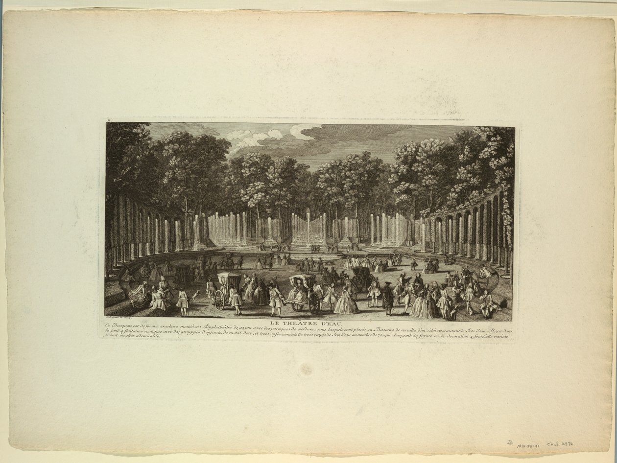Versailles, haver, vandteater af Unknown artist