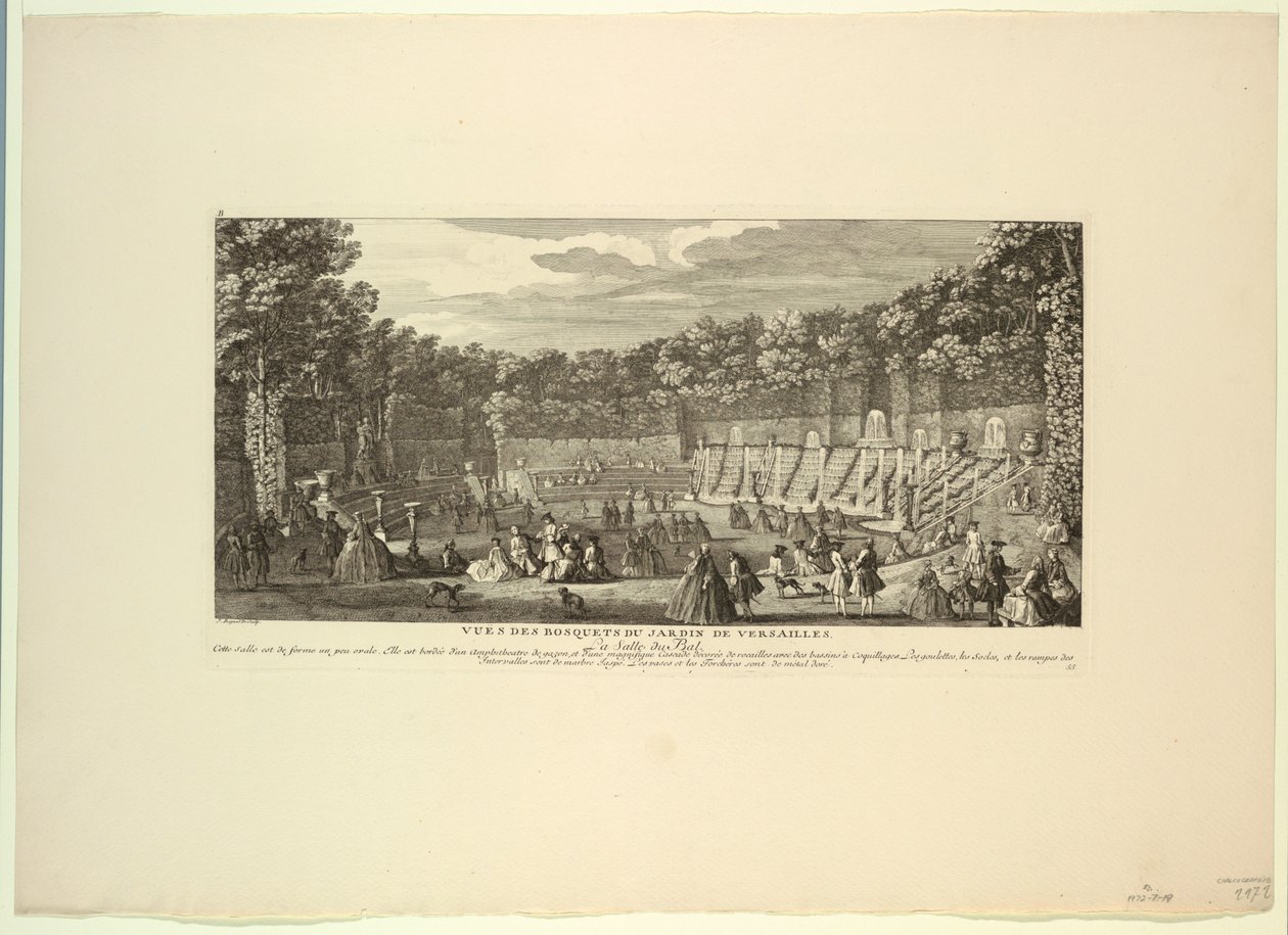 Versailles, havens lunde, balsalen af Unknown artist
