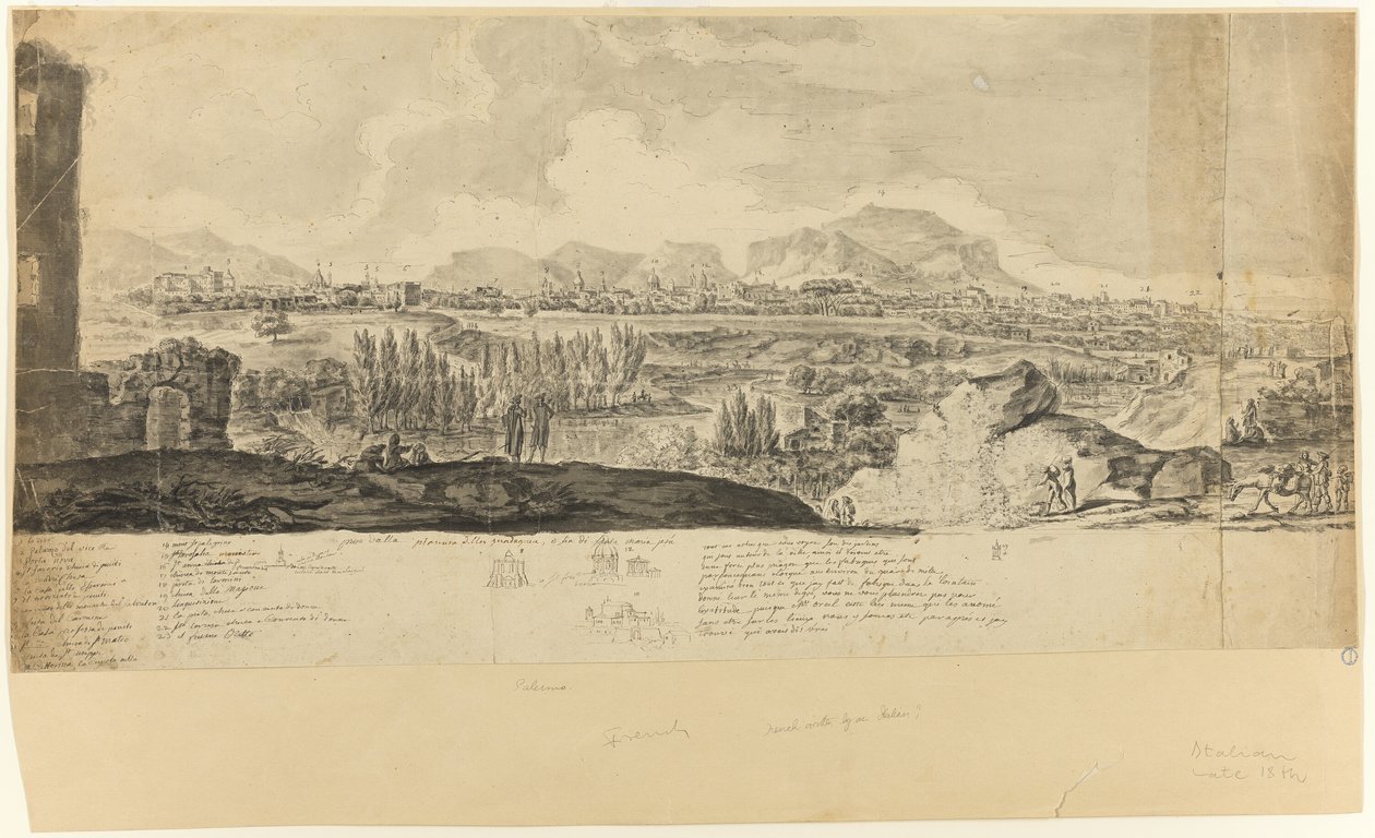Udsigt over Palermo af Unknown artist