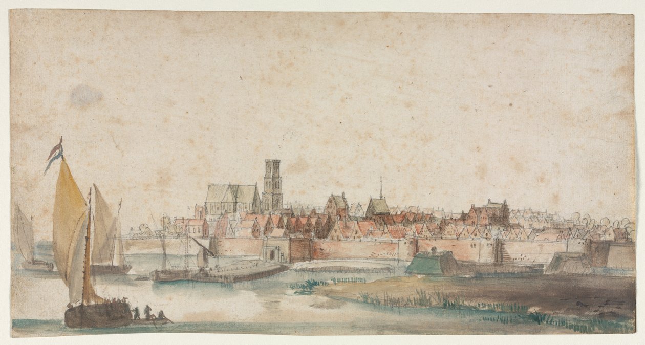Udsigt over St. Geertruidenberg af Unknown artist