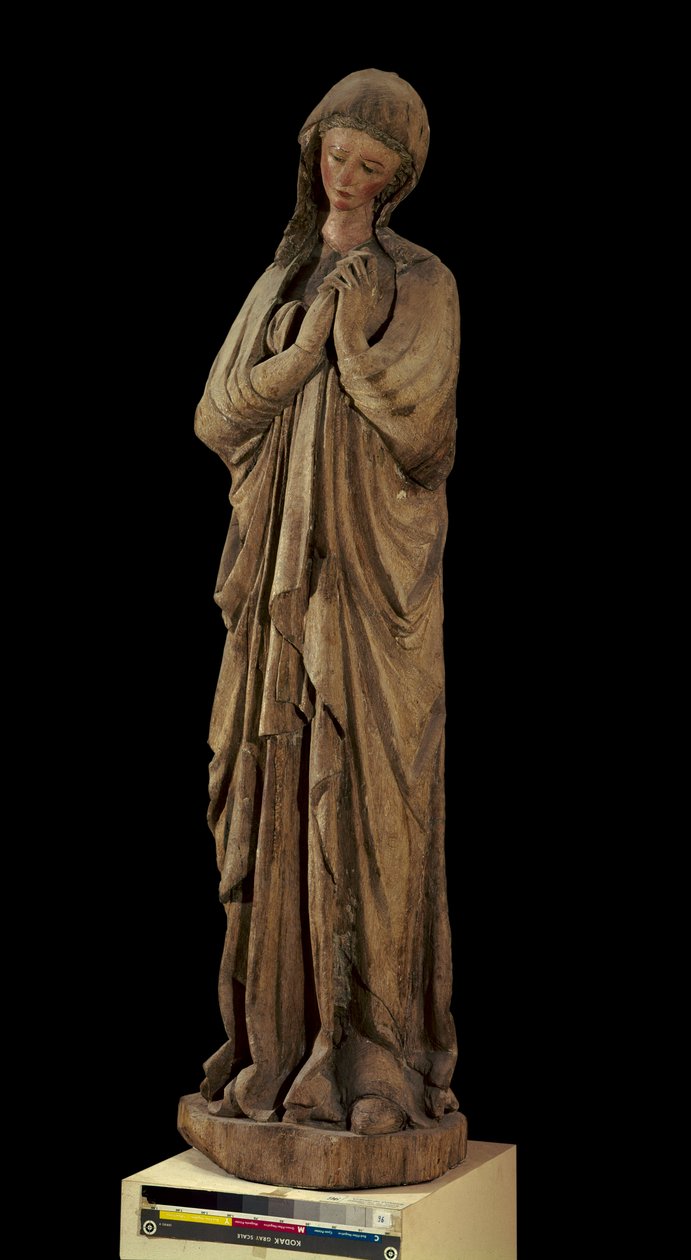 Jomfru fra Golgata Polykrom træskulptur fra Gotland i Sverige sidst i 1700-tallet af Unknown artist