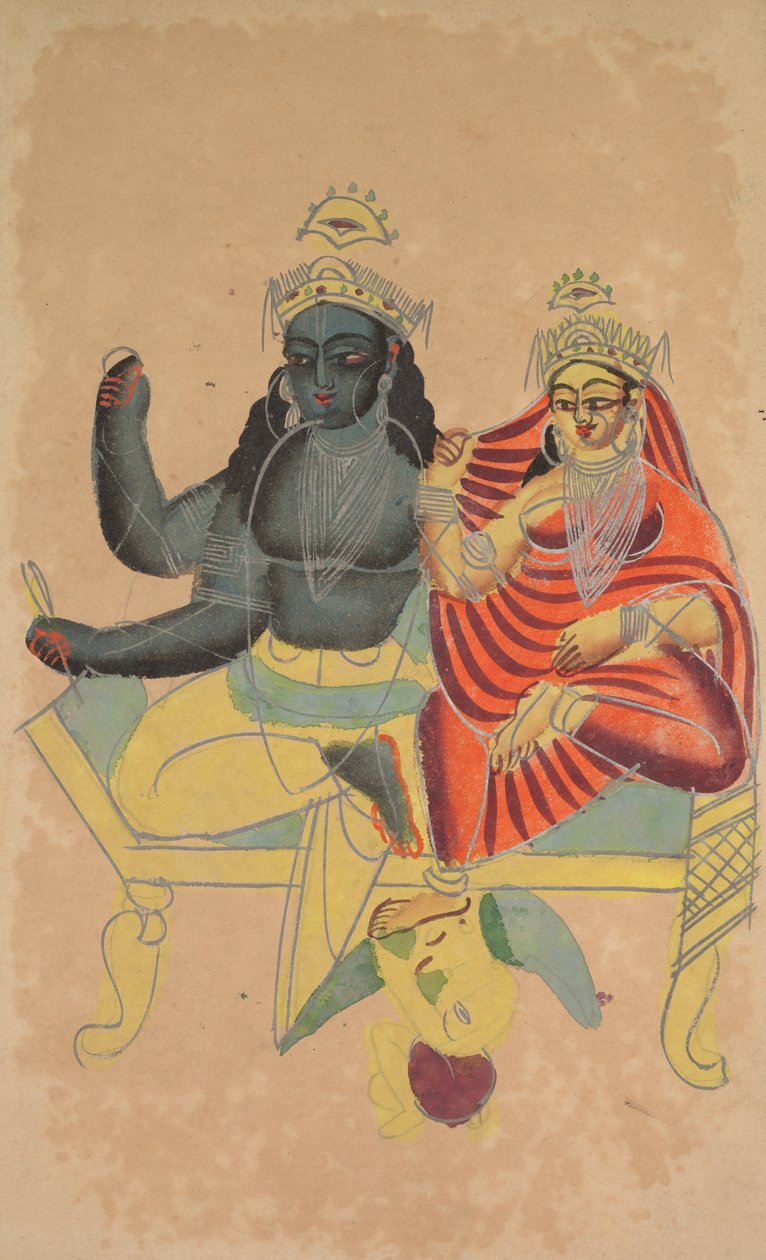 Vishnu og Lakshmi af Unknown artist
