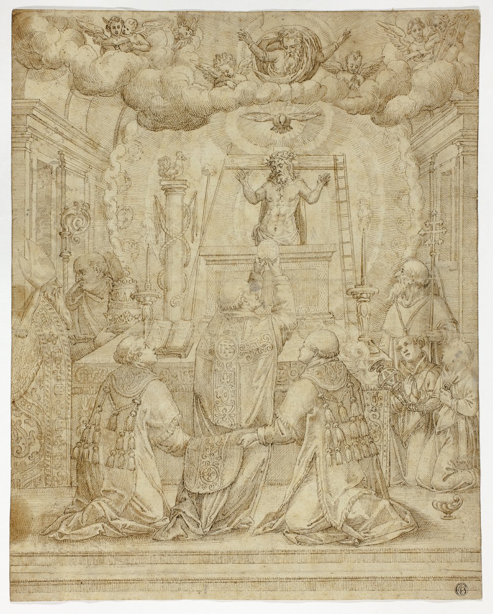 Vision af Saint Gregory af Unknown artist