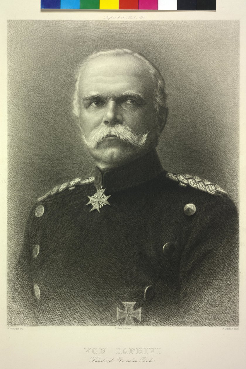 Von Caprivi kansler i det tyske kejserrige af Unknown artist