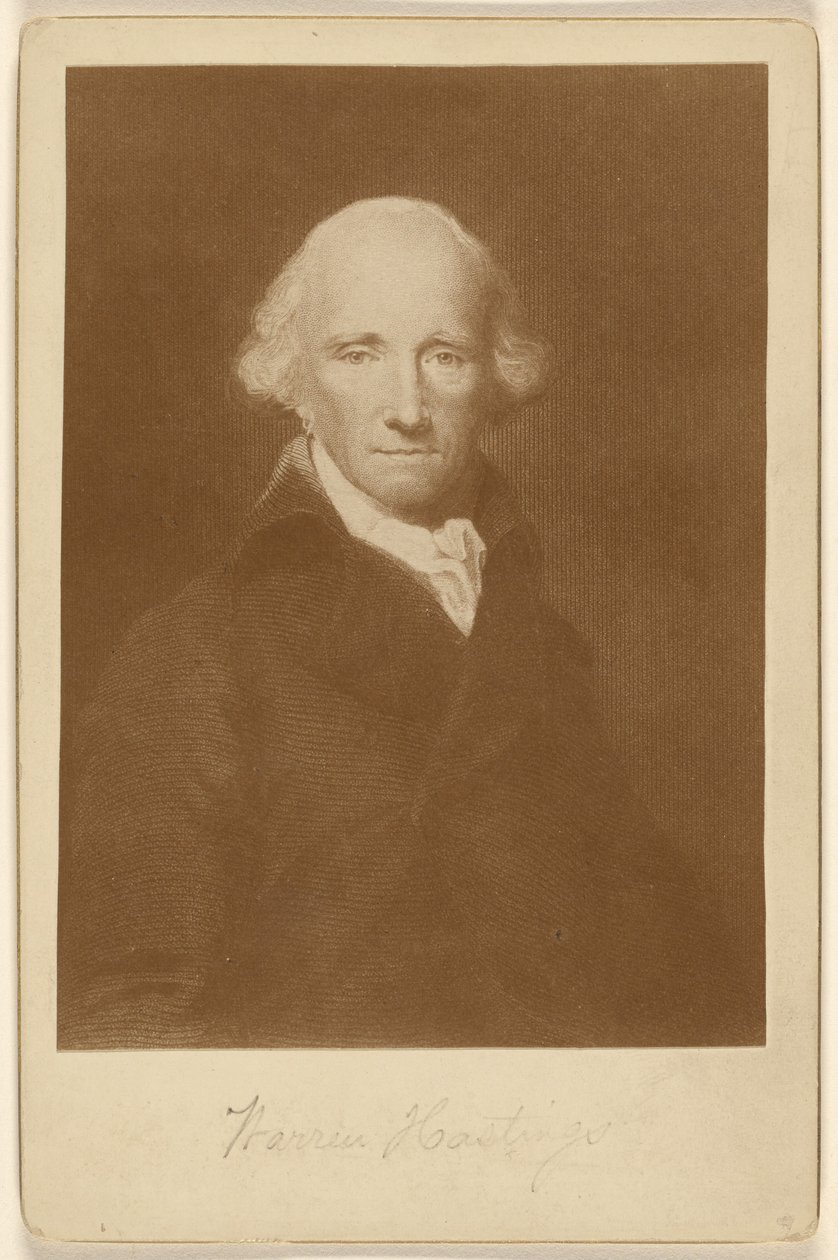 Warren Hastings (fra et kobberstik) af Unknown artist