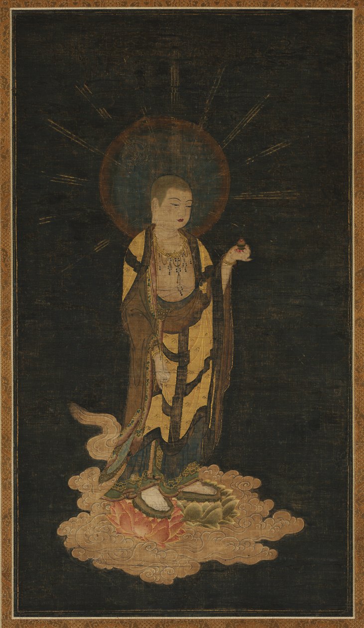 Indbydende afstamning af Jizō af Unknown artist