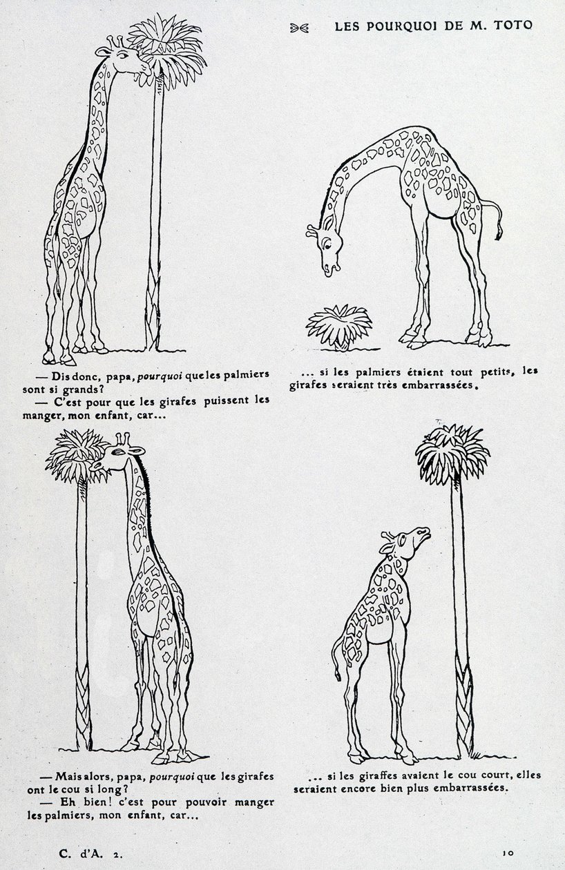 Hvorfor fra hr. Toto: Hvorfor palmetræet er så stort, og hvorfor giraffen har så lang en hals. (komedie baseret på Darwins teori) af Unknown artist