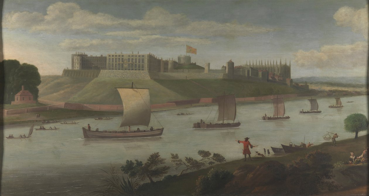 Windsor Castle fra Buckinghamshire Bank af Unknown artist