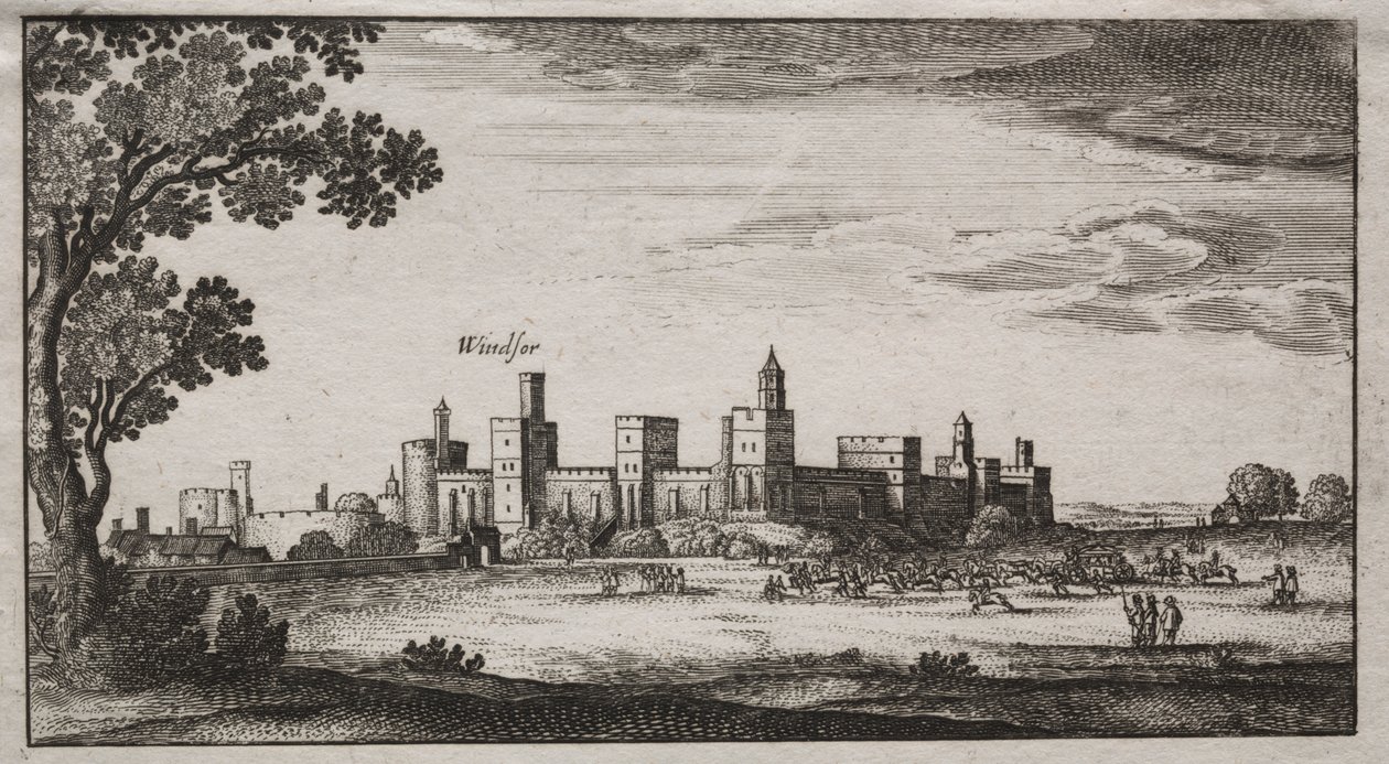 Windsor Castle fra sydøst af Unknown artist