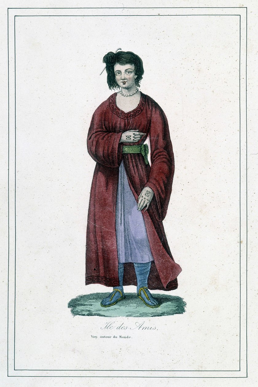Woman of the Island of Friends - i "" Album des voyages"" af Unknown artist