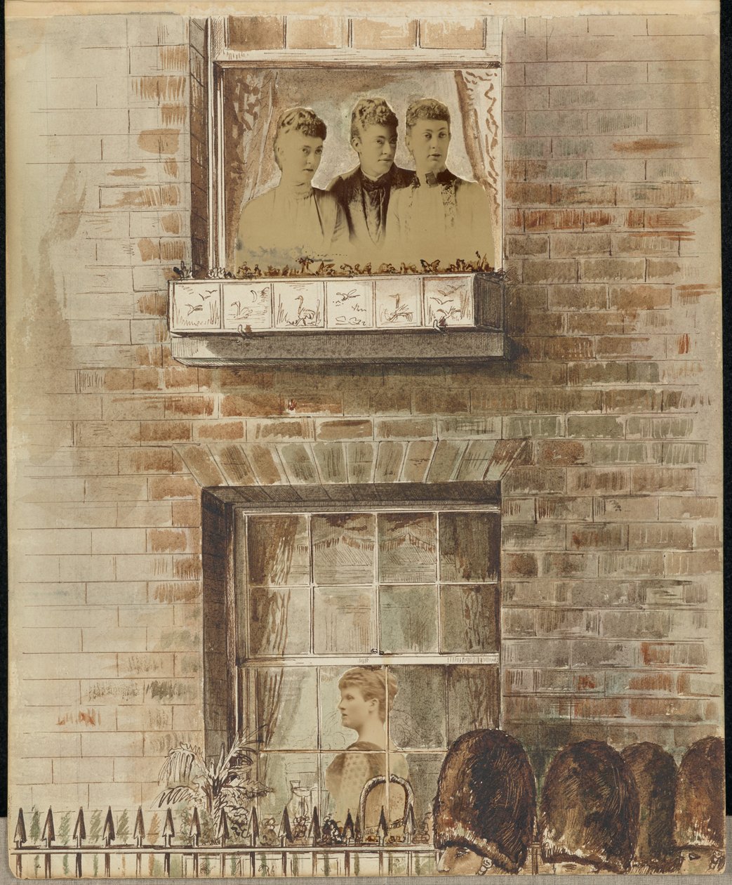 [Kvinder ved deres vinduer] af Unknown artist