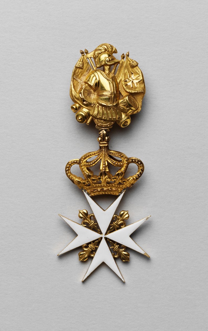 Malteserkors, eller Johanneskorset (Maltas orden eller Johannes af Jerusalems orden, kendt som hospitalets eller hospitalslægernes orden) - Det maltesiske kors af Maria Fyodorovna (Marie Fedorovna) -Order, dekorationer og medaljer, slutningen af ​​det 18.  af Unknown artist