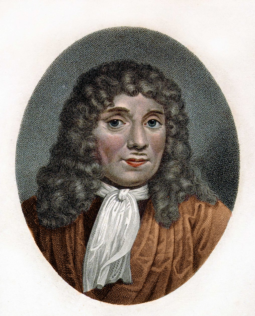 portræt af Antonie Van Leeuwenhoek eller Anton van Leeuwenhoek, eller Leeuvenhoek eller Leeuwenhoeck. Hollandsk naturforsker (1632 til 1723). 1700-tals stik. af Unknown artist