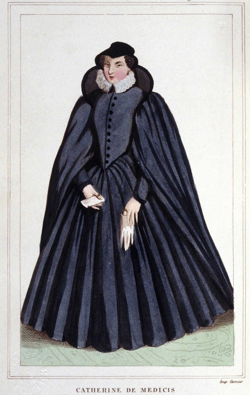 portræt af Catherine de Medici (Caterina de Medici) (1519-1589). af Unknown artist