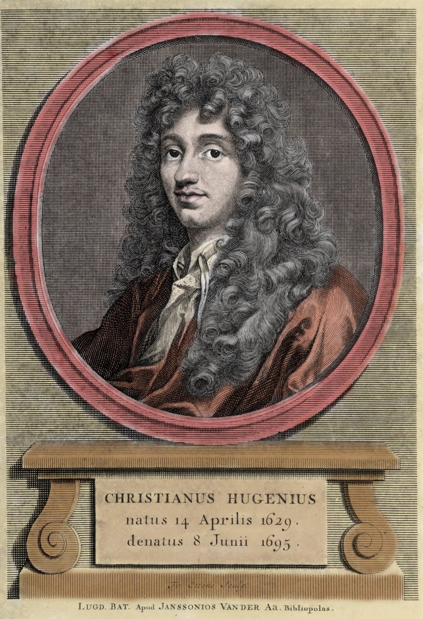 portræt af Christiaan Huygens.Hollandsk fysiker og matematiker (1629-1695). af Unknown artist