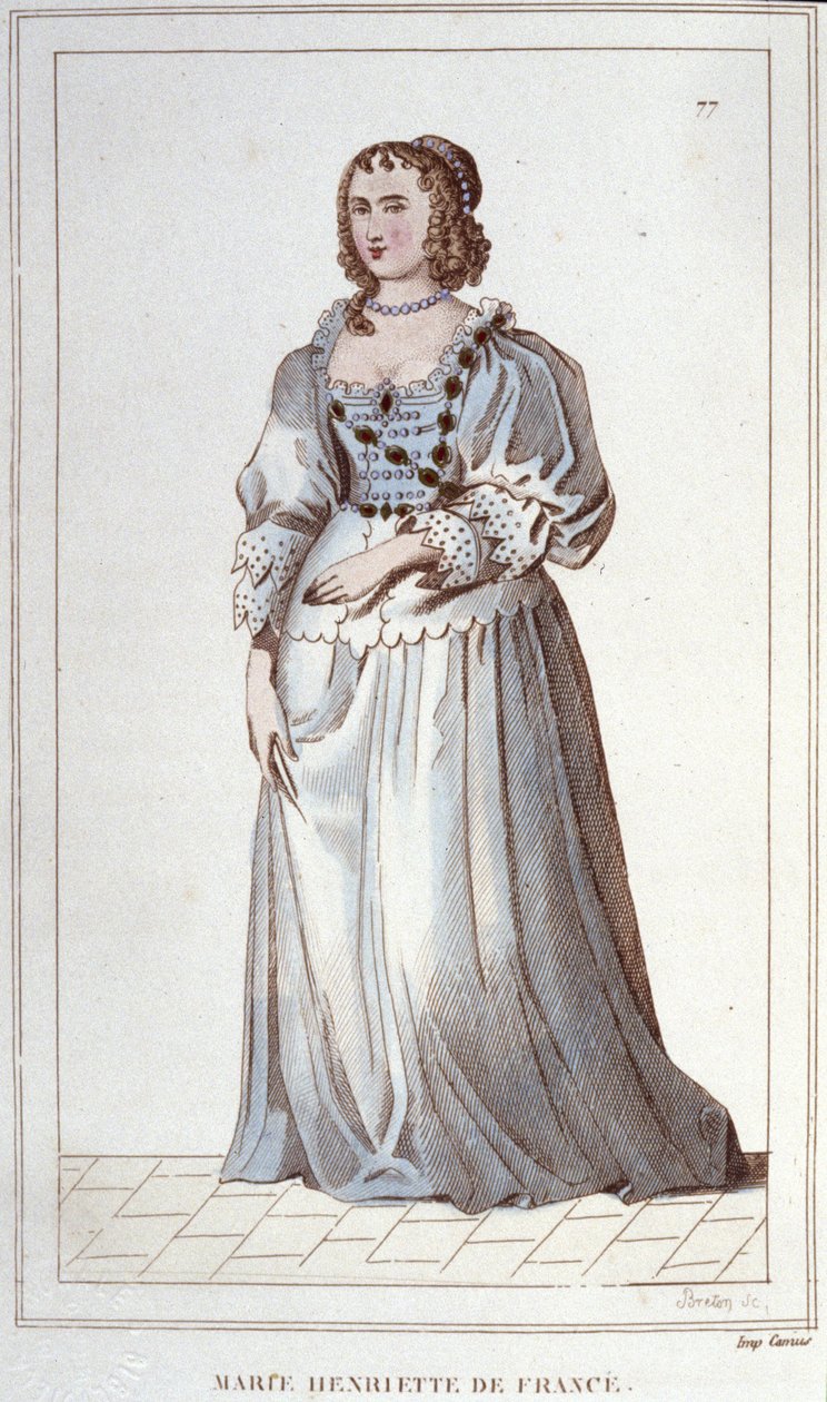 portræt af Henriette-Marie af Frankrig. Paris af Unknown artist