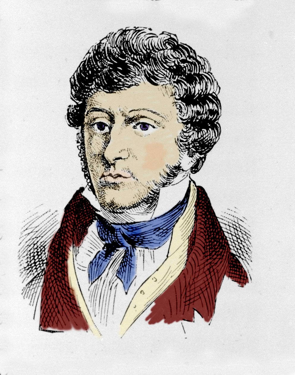 portræt af den irske komponist John Field (1782 - 1837). af Unknown artist