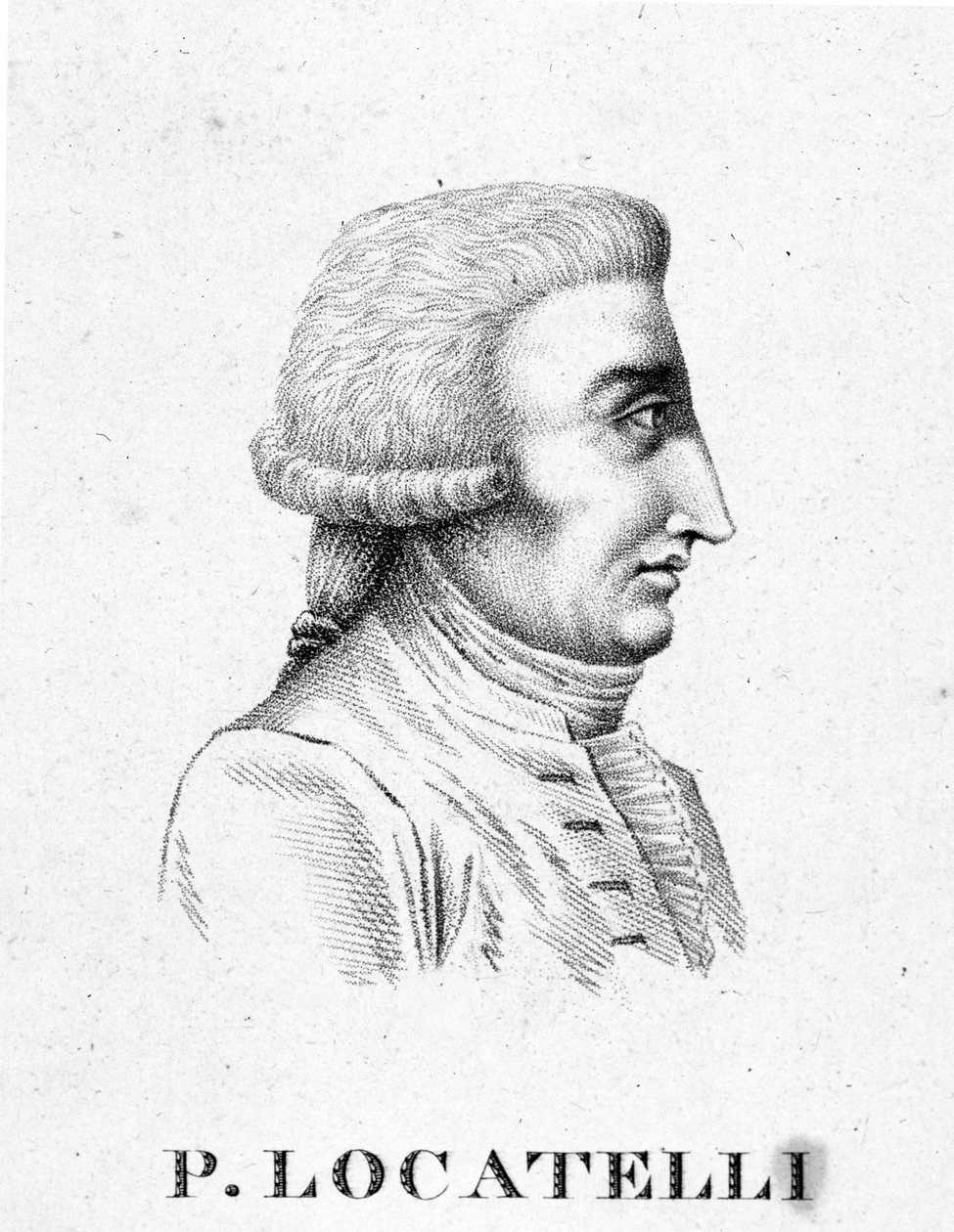 portræt af Pietro Antonio Locatelli. Italiensk violinist og komponist (Bergamo af Unknown artist