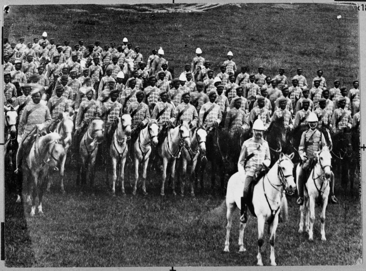 2. Madras Regiment Lette Kavaleri i parade af Unknown photographer