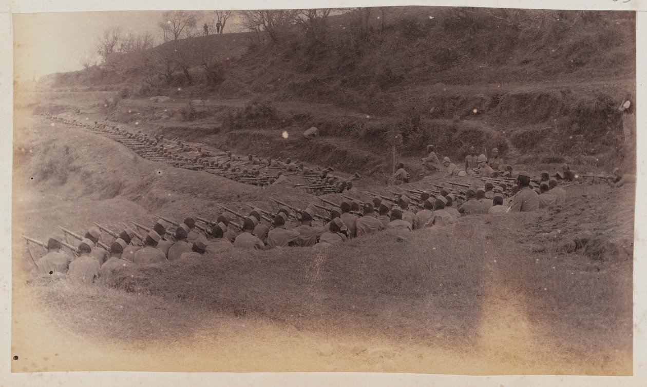 4. Goorkha Regiment bemander skanser af Unknown photographer