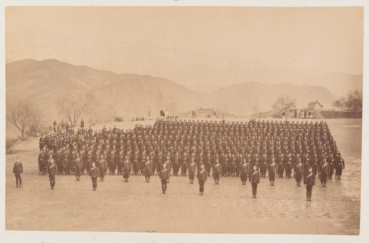 4. Gurkha (riffel) regiment ved parade af Unknown photographer